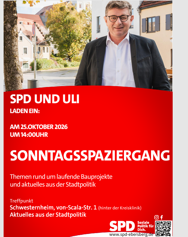 Sonntagsspazhiergang mit Ulrich Proske, Oktober 2026